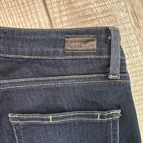 Paige Hoxton Ultra Skinny Jeans Women's 26 Blue Mid Rise Mona DNM521 Dark Wash - Picture 6 of 11